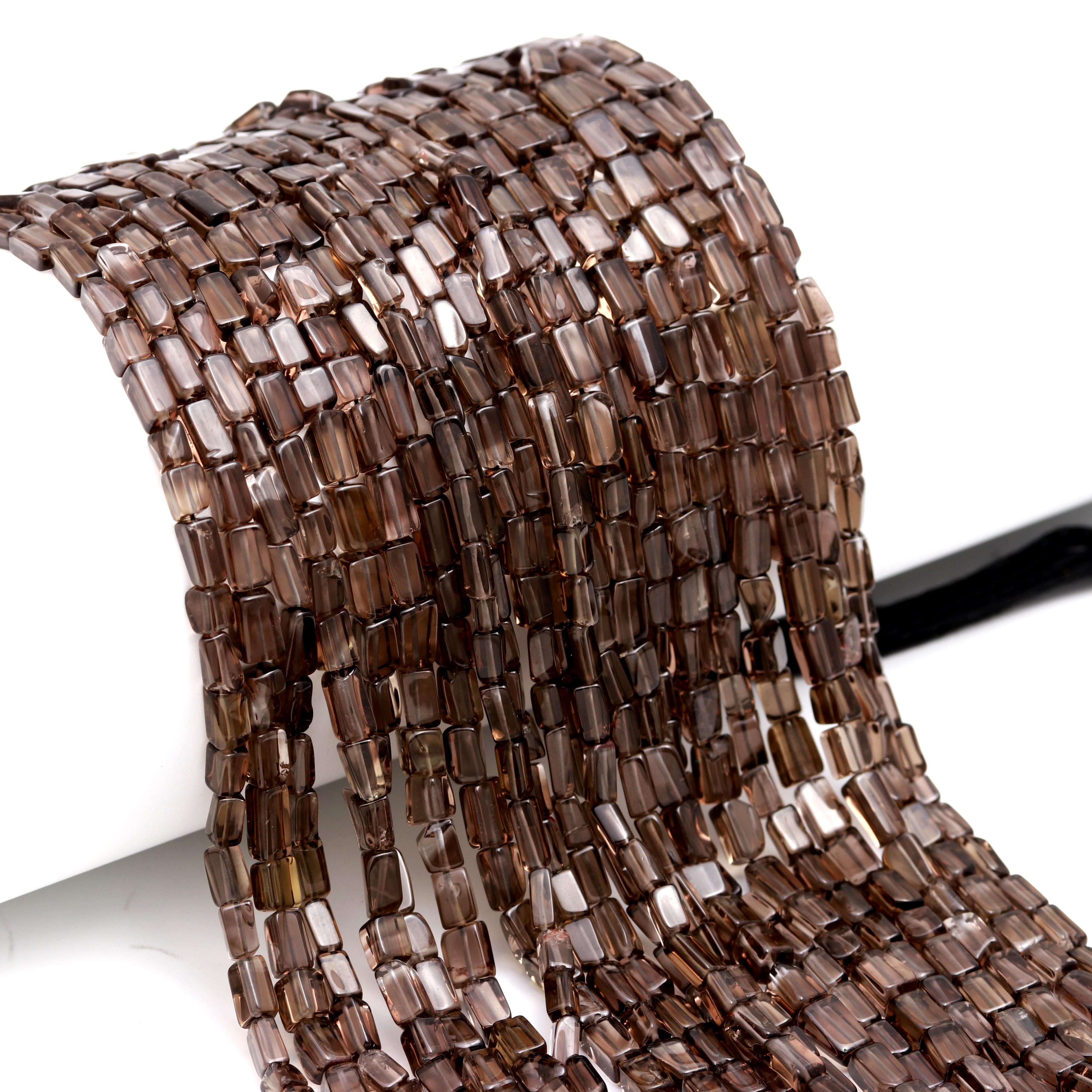 Smoky Cube Beads
